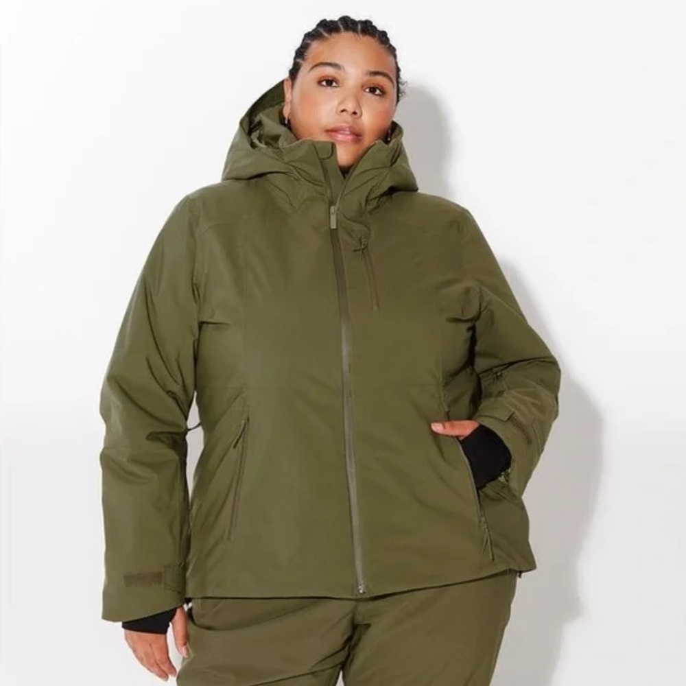 Women's Olive Ski & Snow Jacket